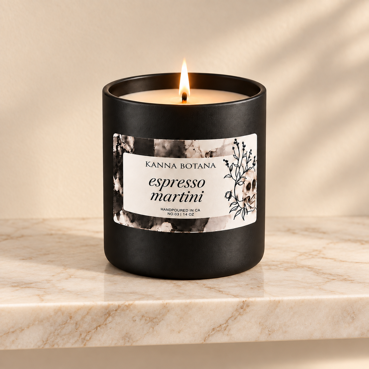 Hand- Poured Soy Wax Candle | Espresso Martini