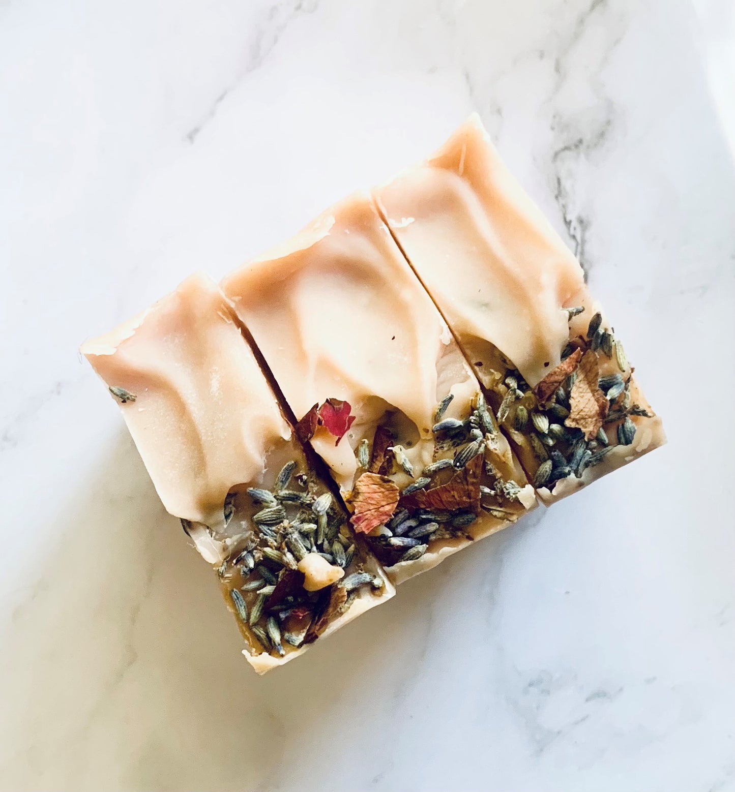 Hemp Infused Rose Geranium and Lavender Cold Process  Soap by Kanna Botana